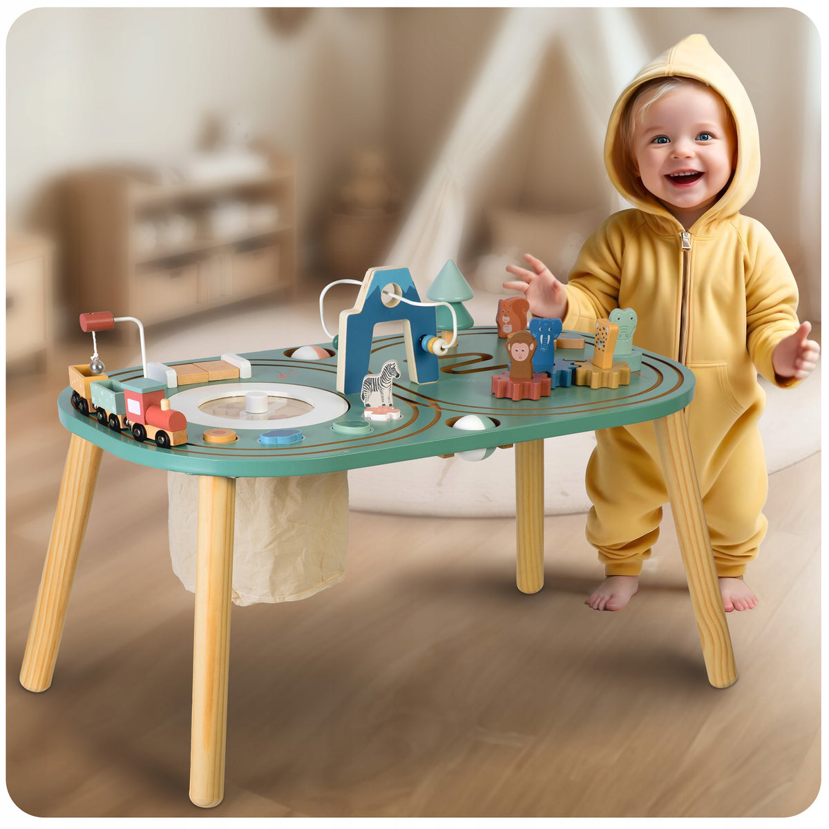 Children's table educational wooden interactive Montessori XXL queue Manufacturer code 786500