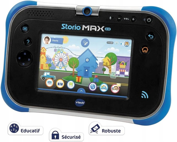 Children's tablet VTech Storio Max 2.0 5 inches WiFi 8GB blue French Manufacturer code Storio Max 2.0