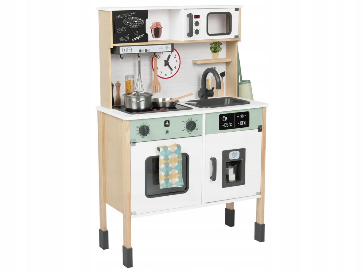 Children's wooden kitchen Playtive mint + accessories for children 66 cm