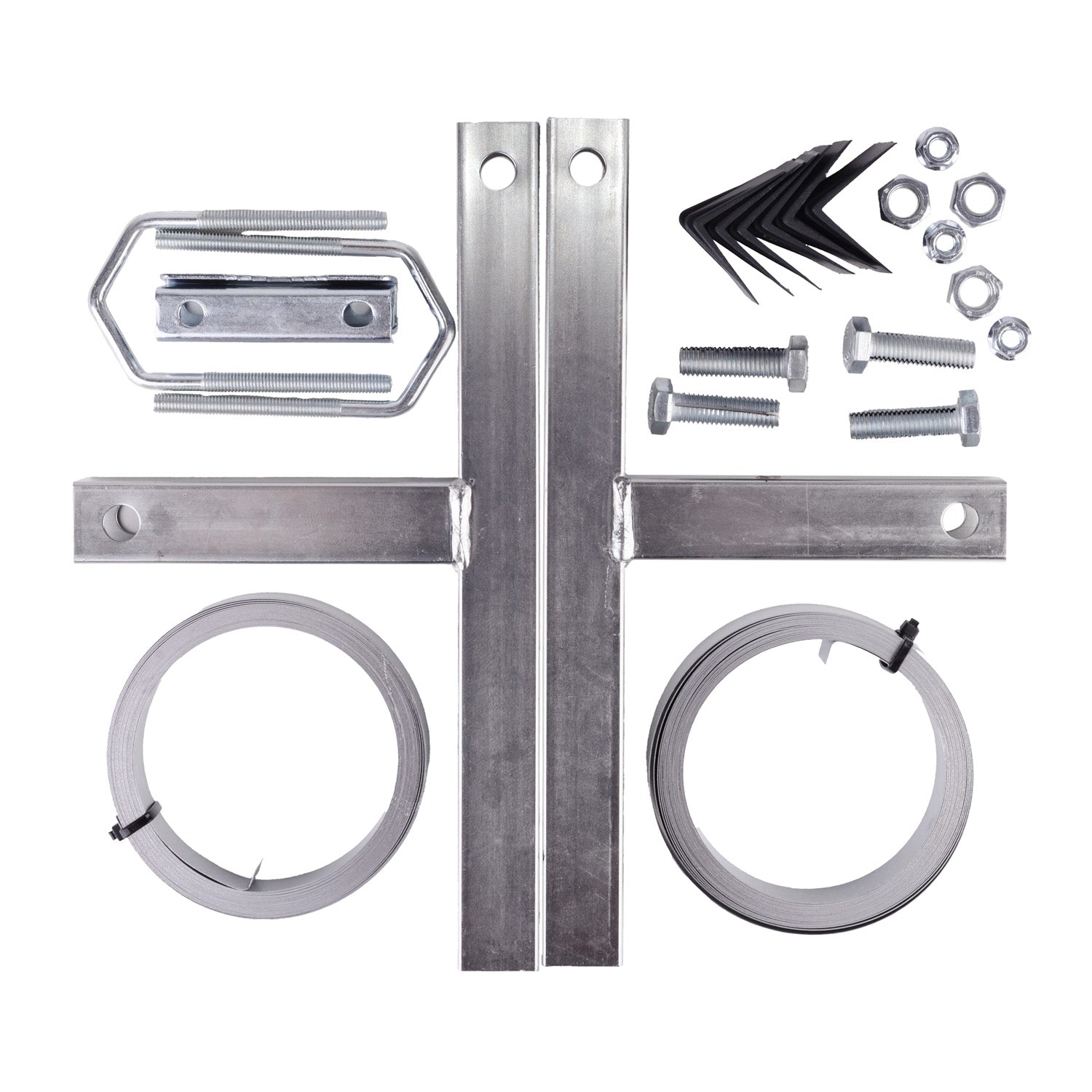 Chimney clamp BAND 5m for antenna mast HANDLE solid