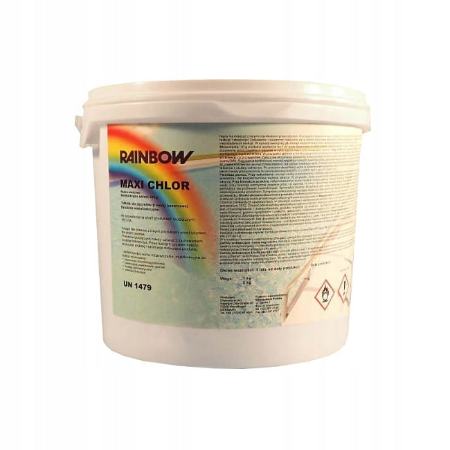 Chlor Maxi MULTI tablets 200g 5kg RAINBOW multifunctional
