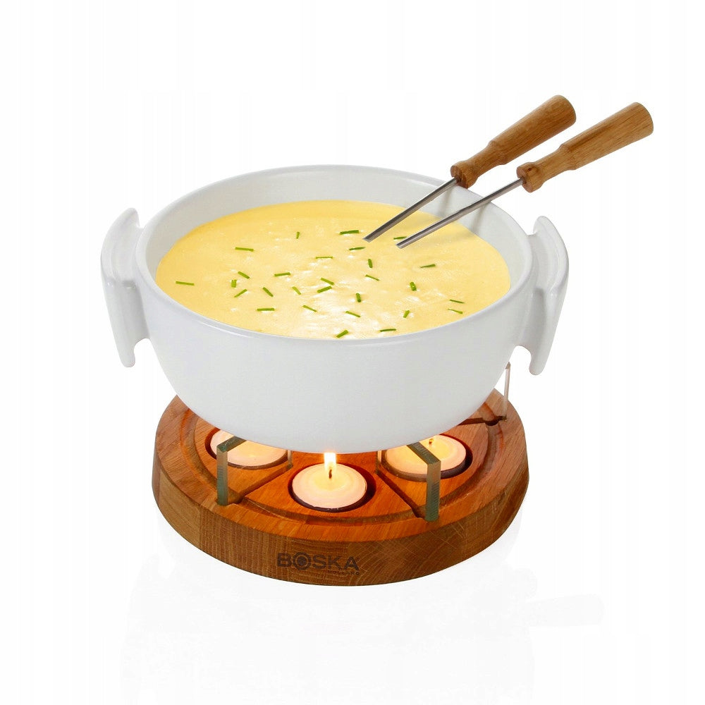 Chocolate Cheese FONDUE SET for 4 people BOSKA Twinkle GIFT Packaging status original