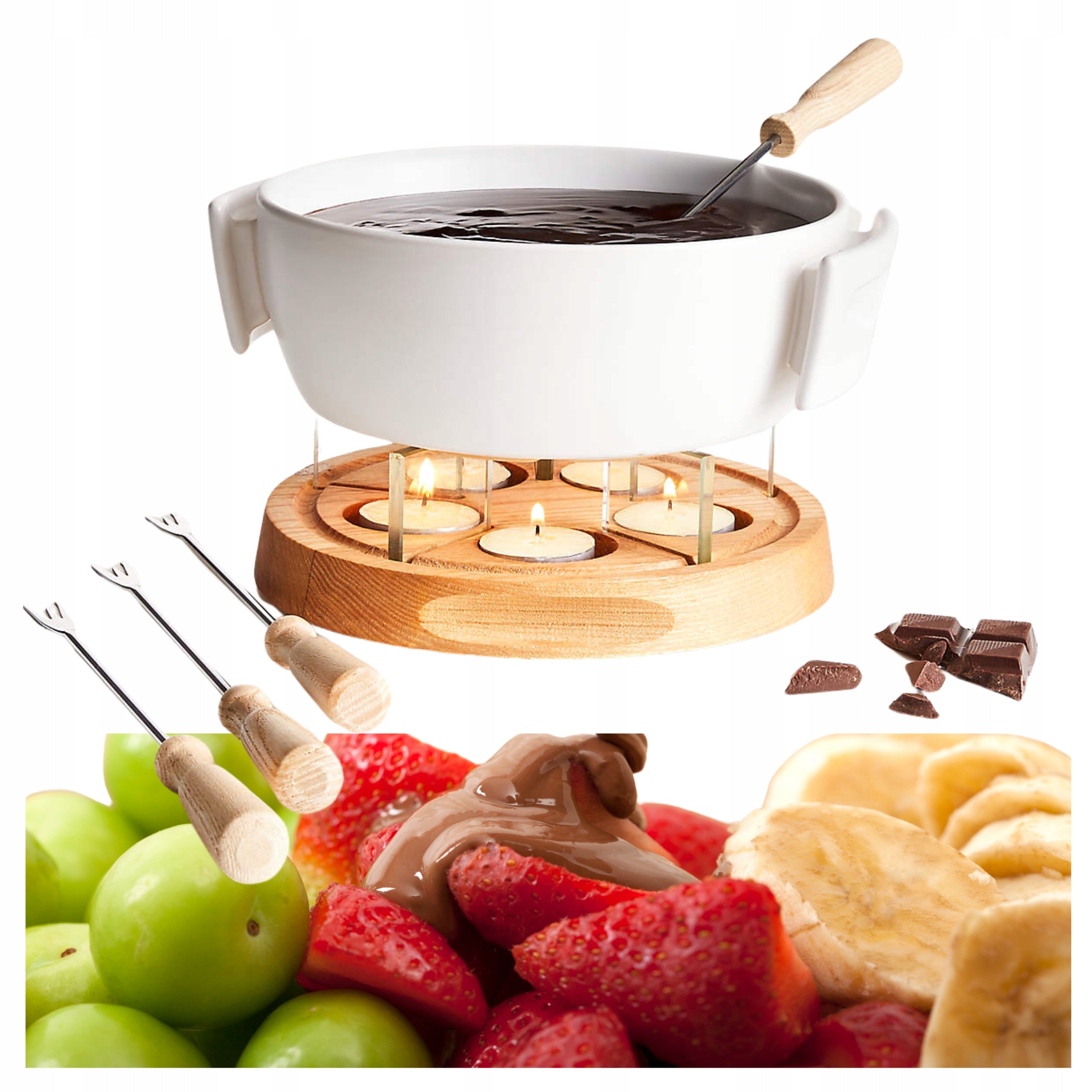 Chocolate Cheese FONDUE SET for 4 people BOSKA Twinkle GIFT