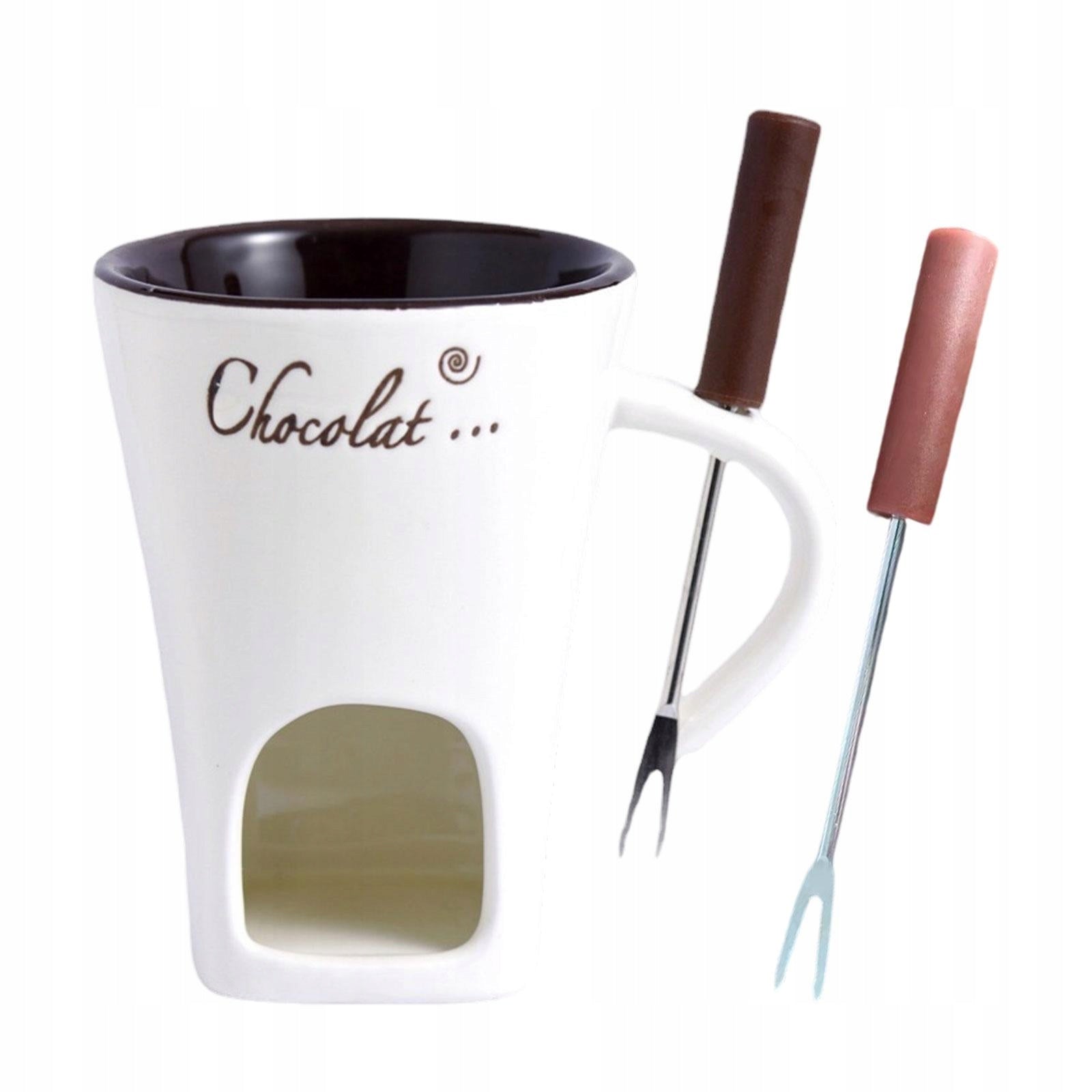 Chocolate Fondue Mug Cheese Chocolate Melter Cheese Fondue Pot Candy White Brand no brand
