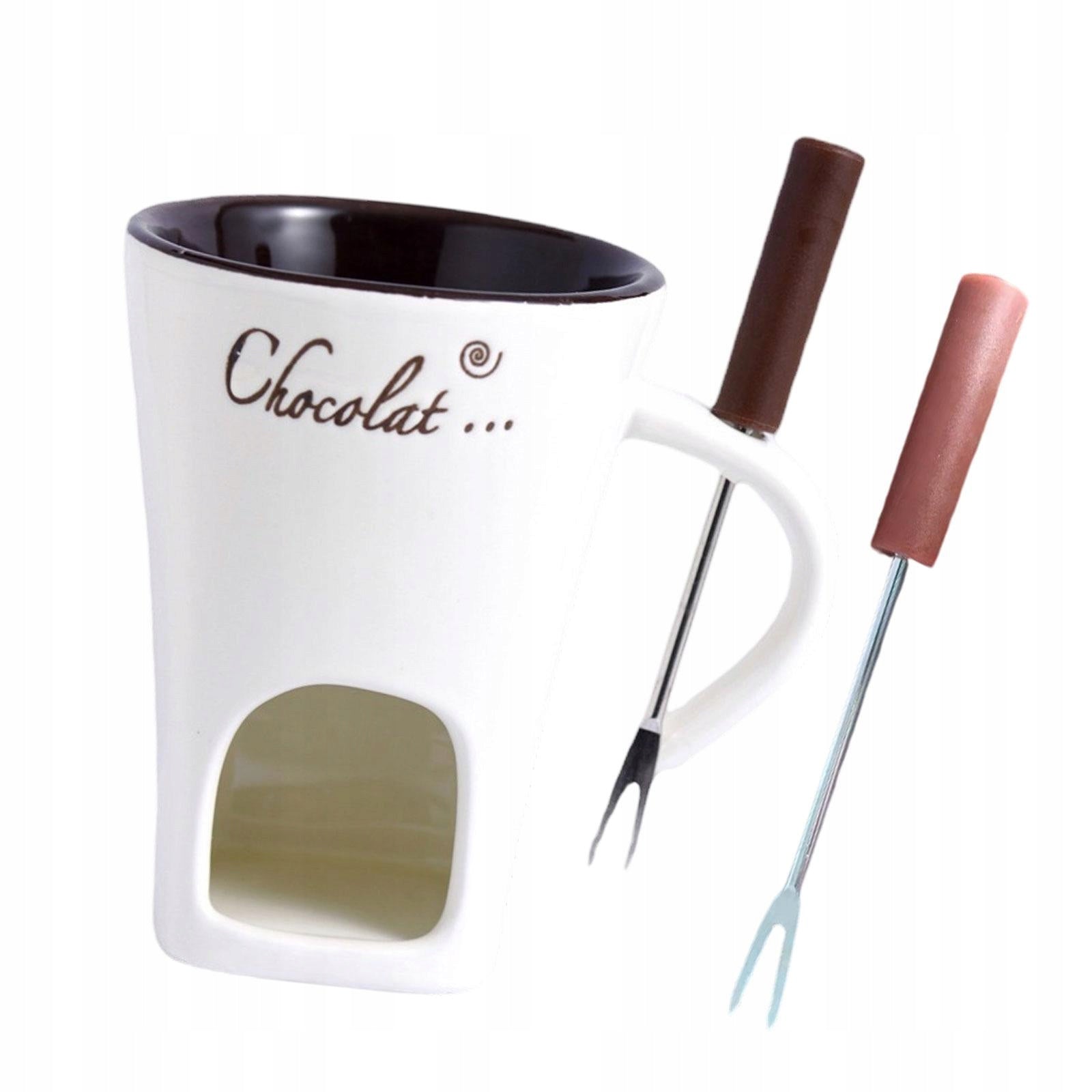 Chocolate Fondue Mug Cheese Chocolate Melter Cheese Fondue Pot Candy White Packaging status original