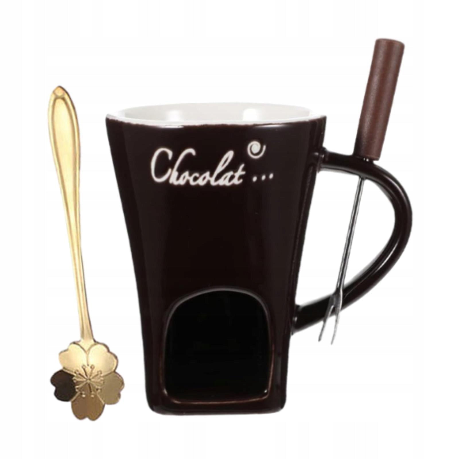 Chocolate Fondue Mug Cheese Fondue Pot Melting Mug Dessert Candy coffee