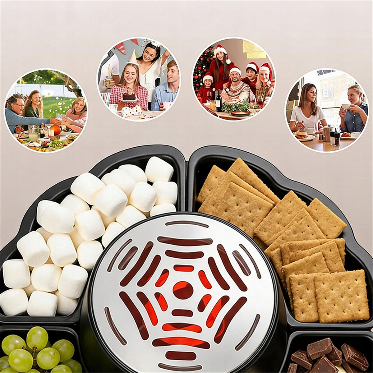 Chocolate Fondue Mug Set Fondue Perfect Durable Portable For Couple Brand Bedee