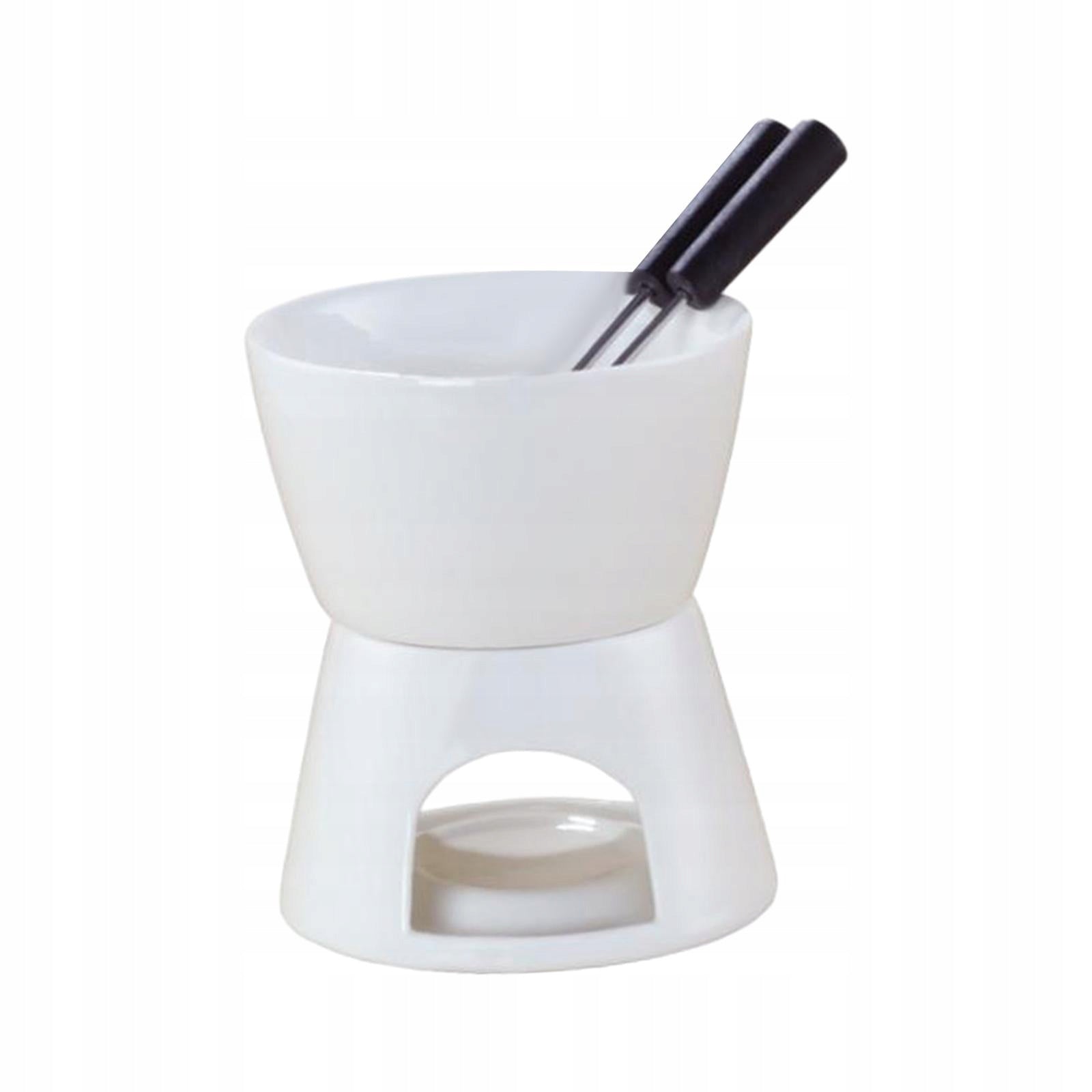 Chocolate Fondue Pot,Ceramic Hot Pot Chocolate Melter Butter Warmer Tea Packaging status original