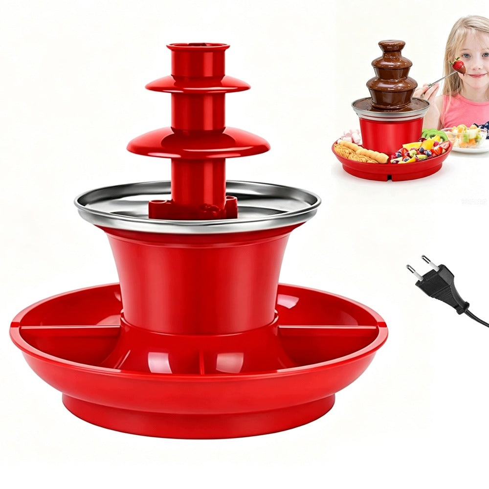 Chocolate Fountain Fondue 3-Level Bottom Tray 200ml For Events