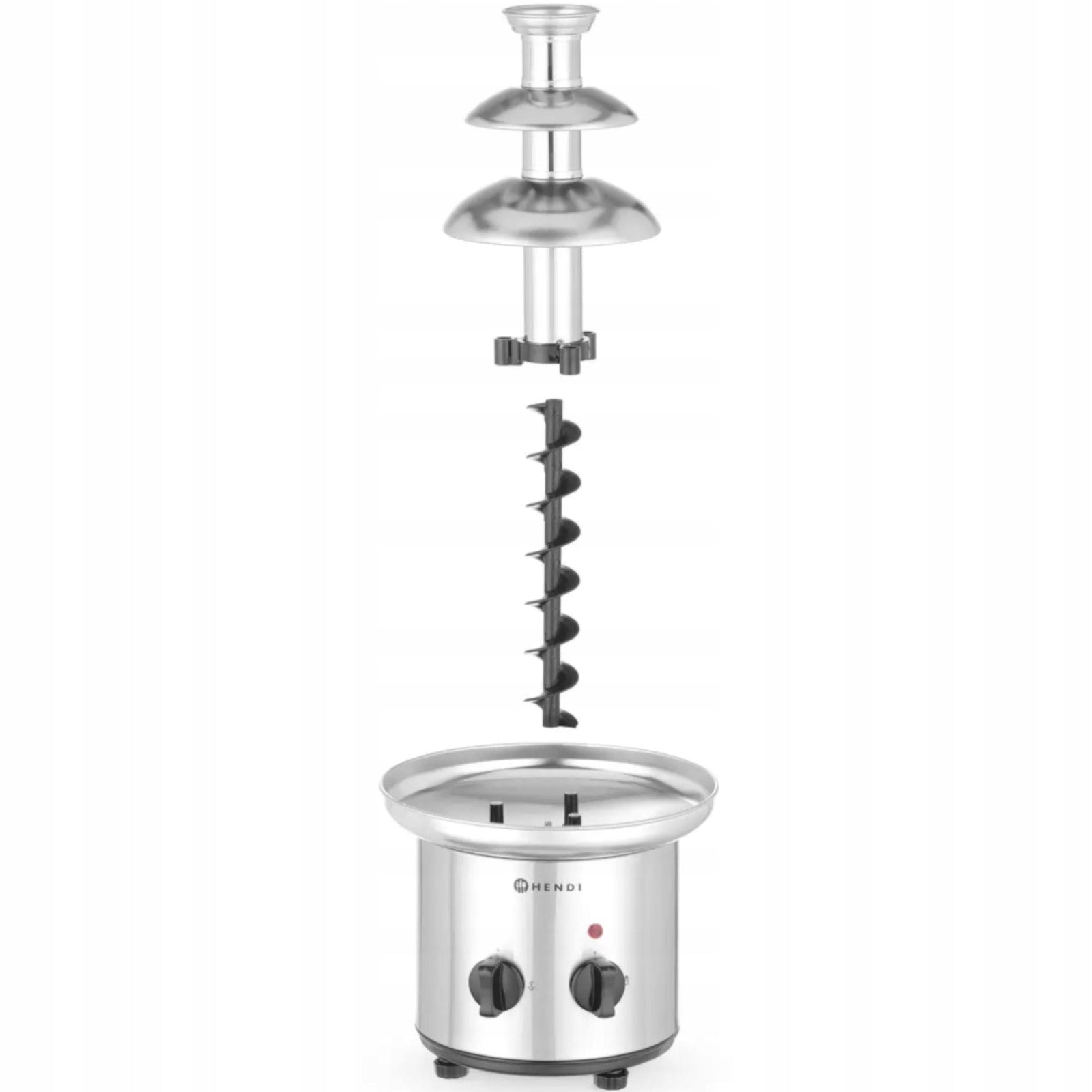 Chocolate Fountain Hendi 170W Steel For Fondue For Gastronomy Dominant color silver/gray