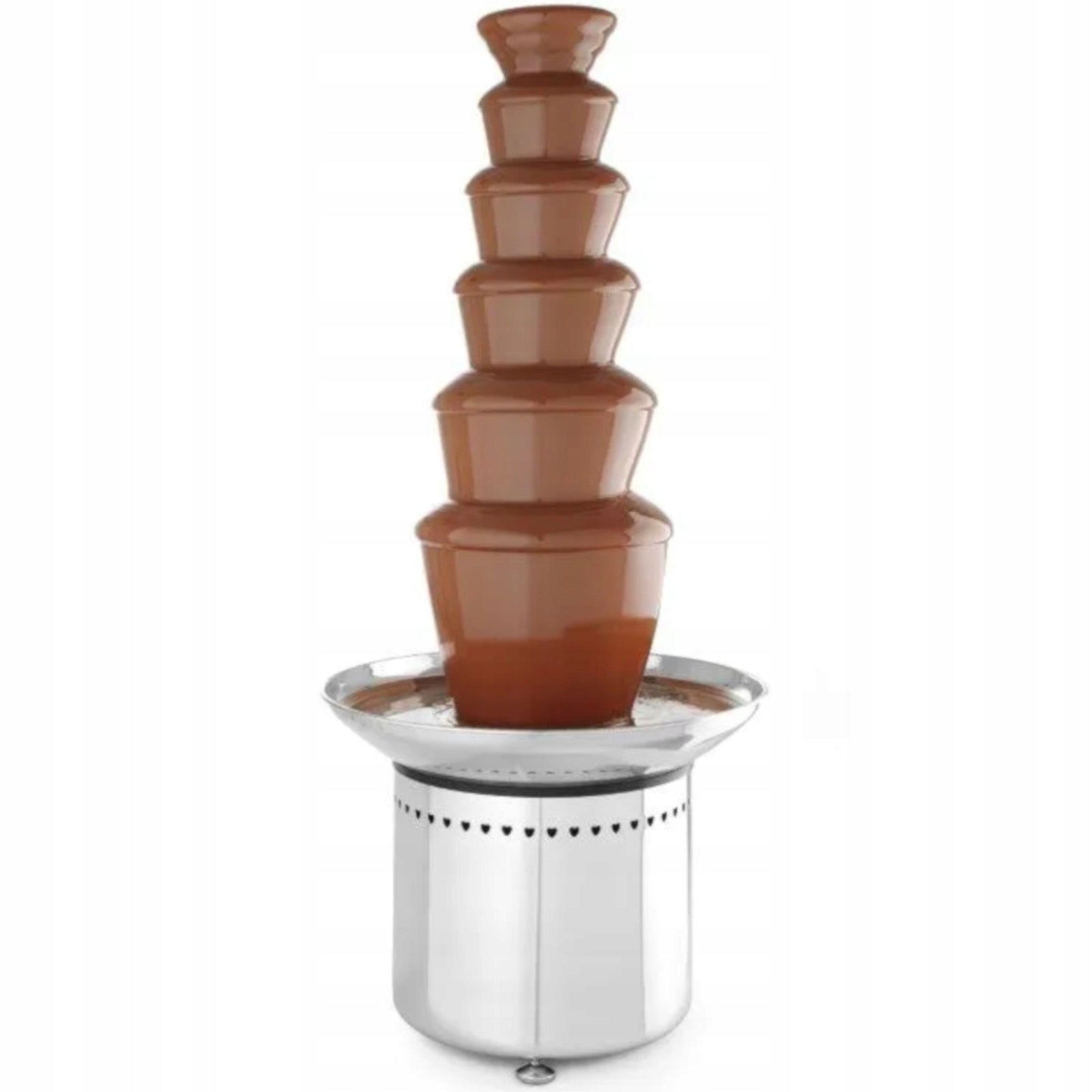 Chocolate Fountain Hendi 6 Levels Stainless Steel 300W Dominant color silver/gray