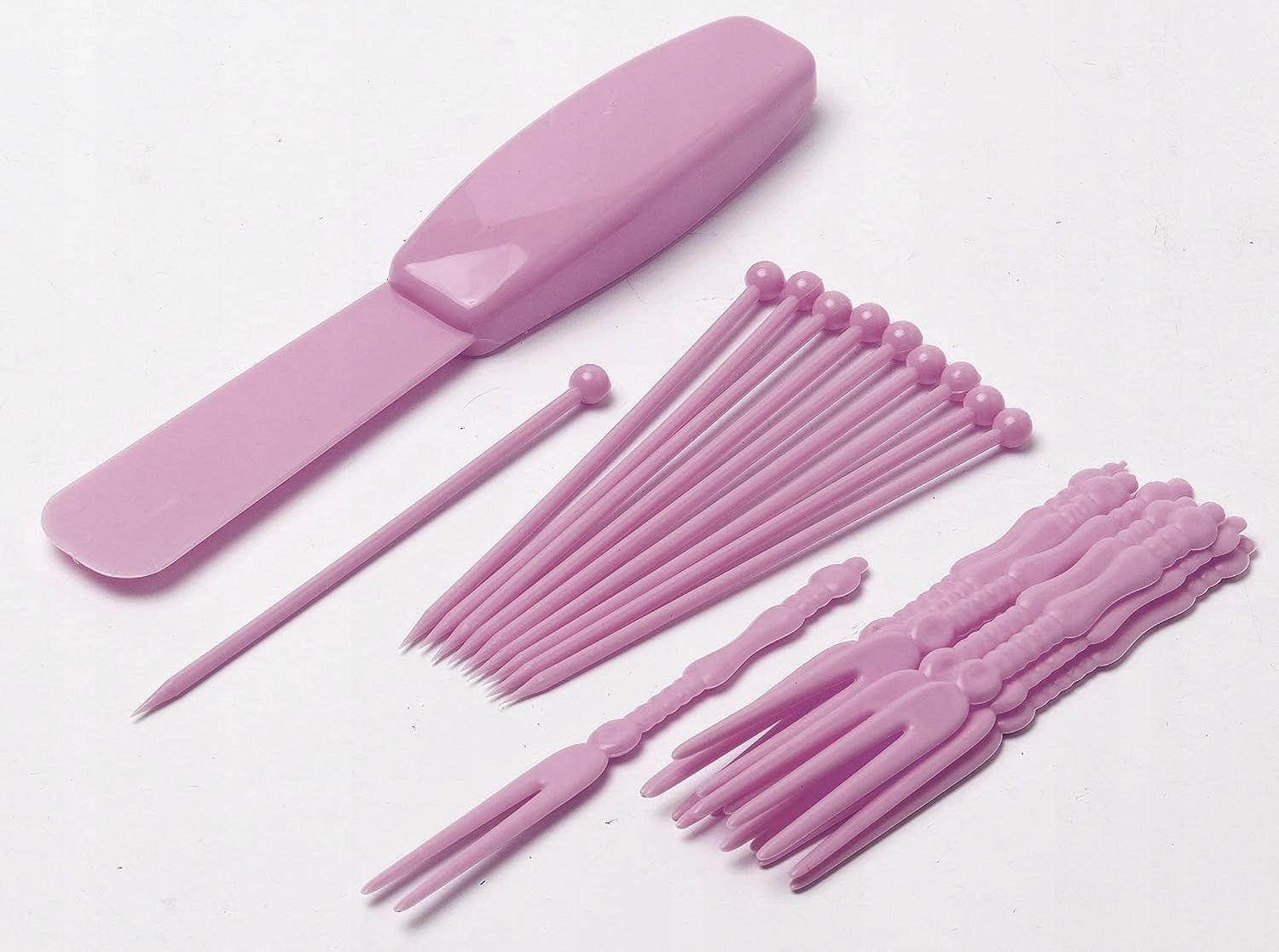 Chocolate Fountain Mini 25W Set with 20 Skewers + Spatulas Pink Packaging status original