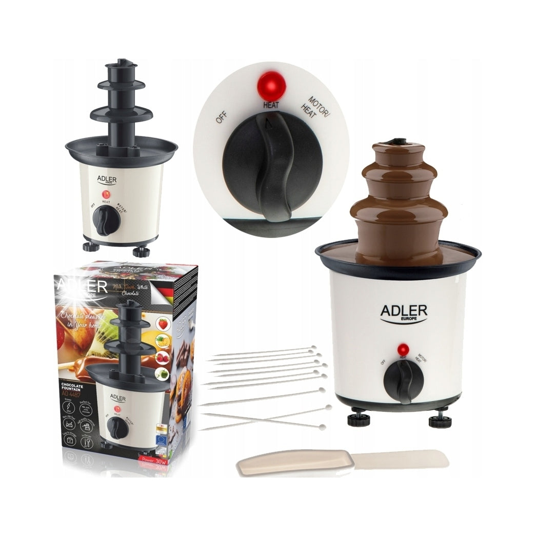 Chocolate Fountain fondue 3 levels Adler AD 4487