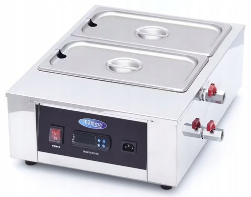 Chocolate Heater Melter 2x 1/3GN 10cm MAXIMA 09374050