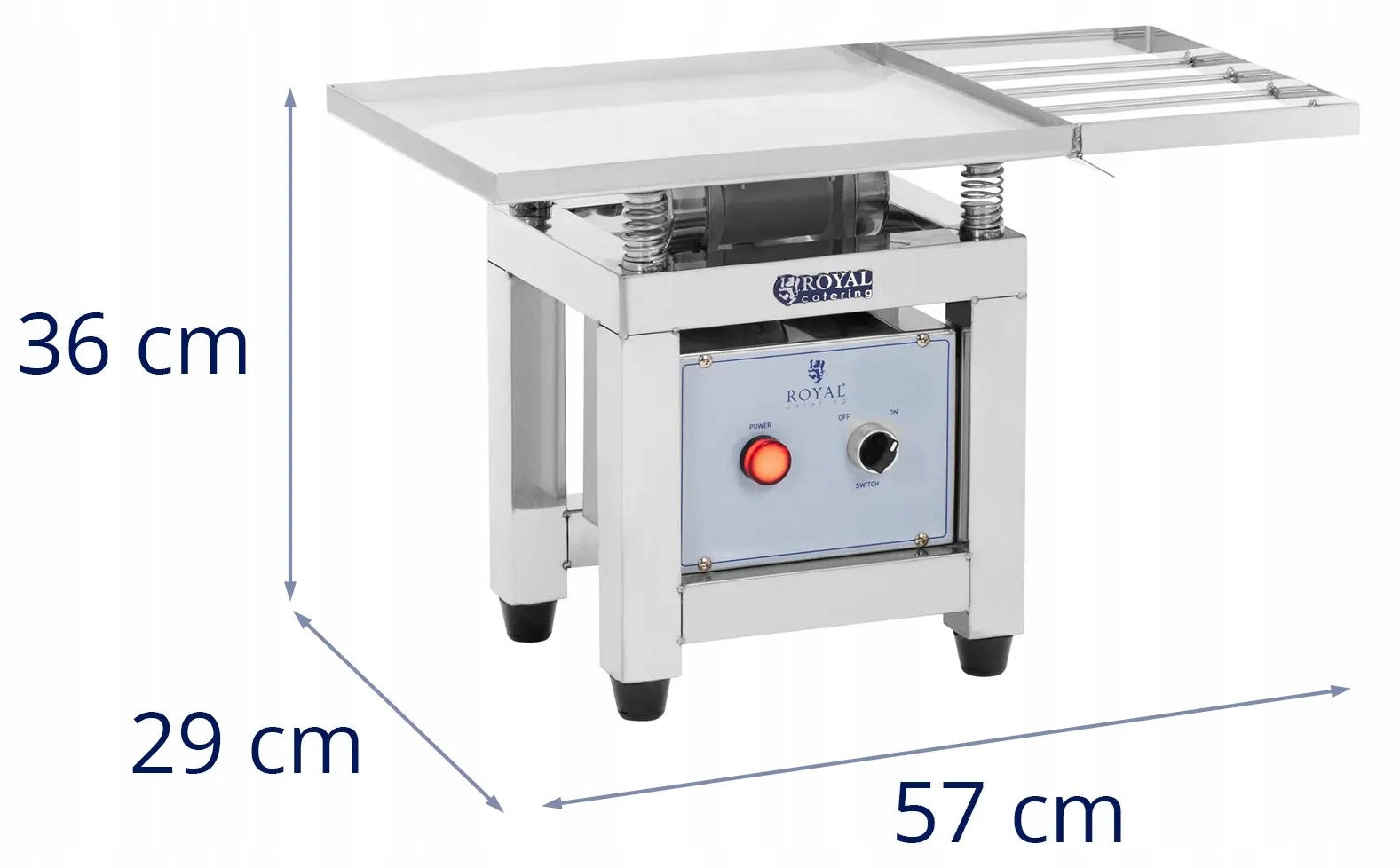 Chocolate Vibration Table Stainless Steel 30W ROYAL CATERING RC-CMM02 Packaging status original
