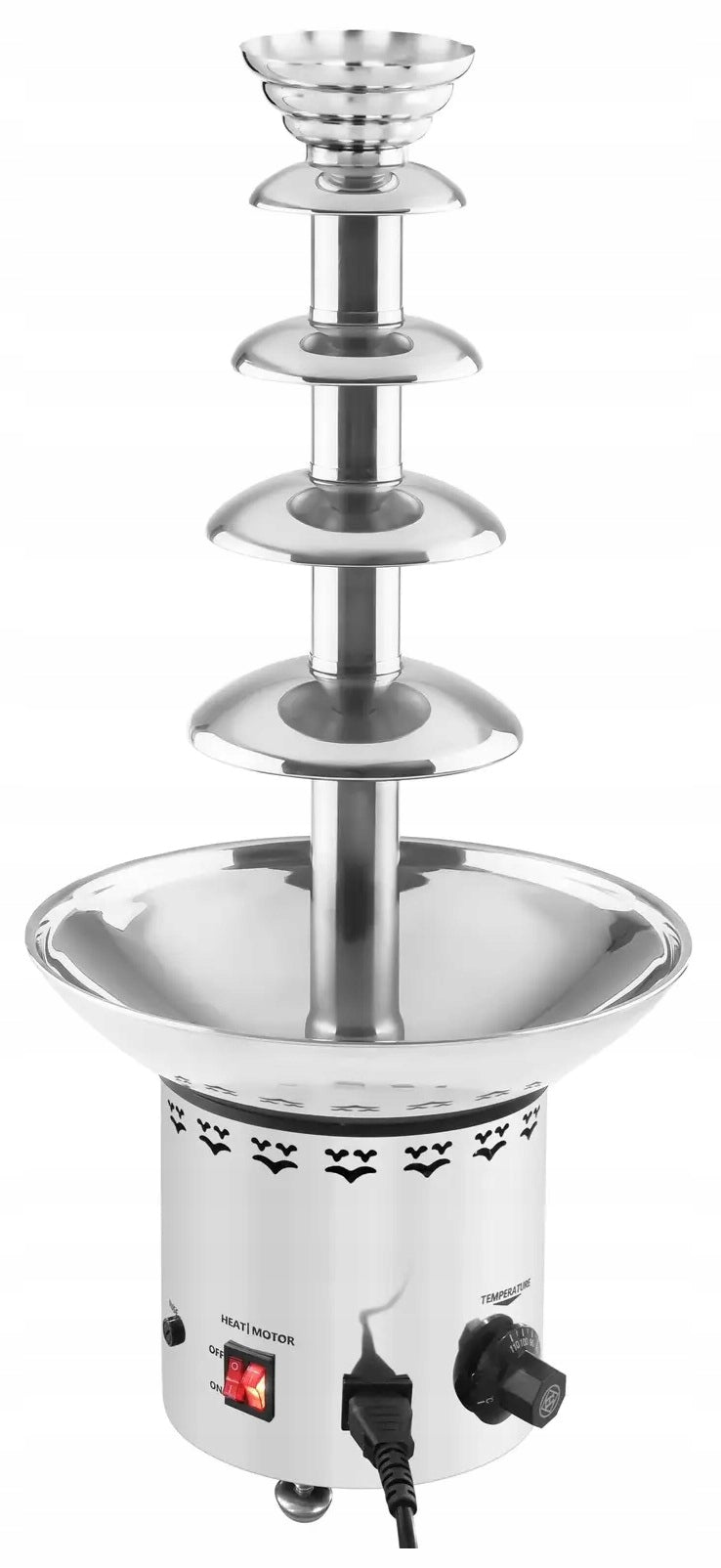 Chocolate fountain 5 floors 6kg ROYAL CATERING RCCF-65W4 10010544 Packaging status original