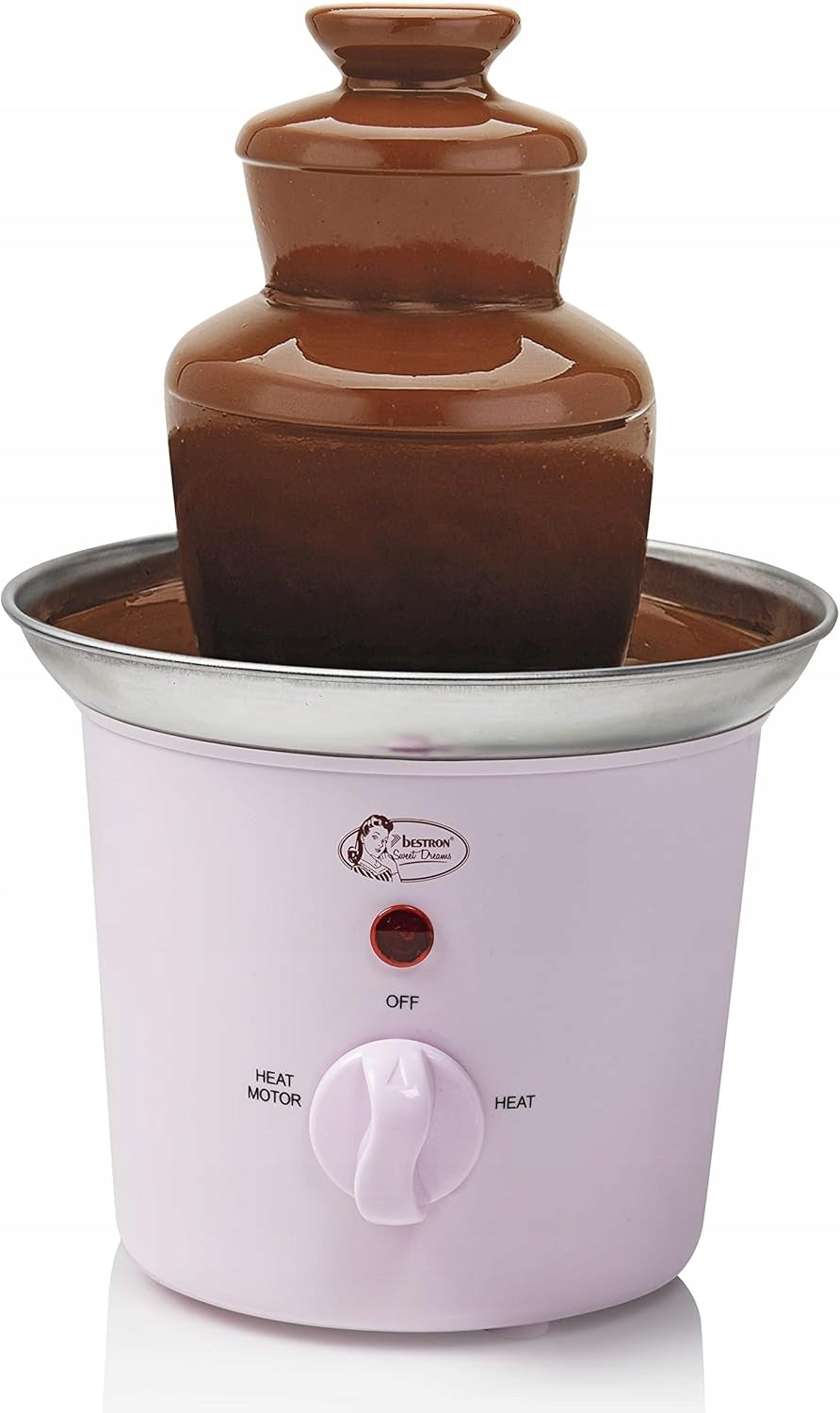 Chocolate fountain Bestron pink 60 W