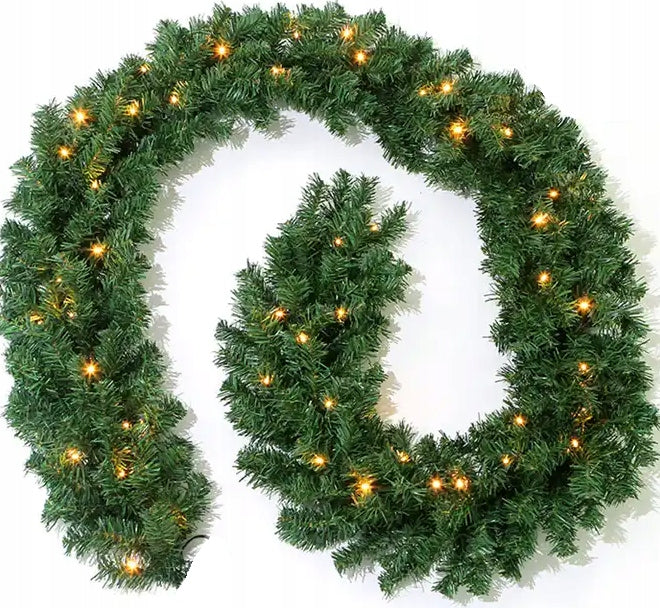 Christmas Garland MTA 300 cm Christmas Tree Chain Dense Green Lights 70LED Packaging status original