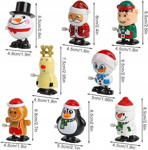 Christmas Gift for Kids Winding Toy Set of 8pcs Manufacturer code B0DB1MHBYD