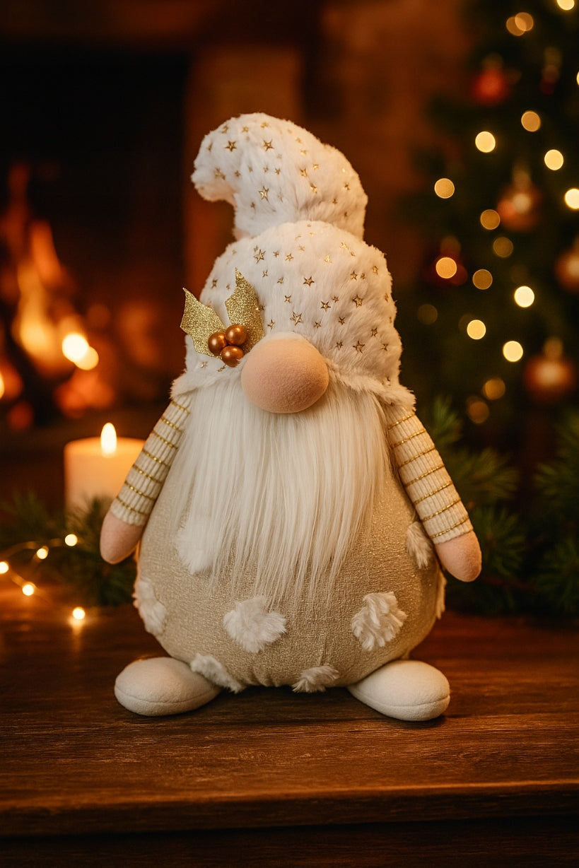 Christmas Gnome 45 cm Santa Claus LARGE white Glowing JUMIhome Manufacturer code 5900410437524