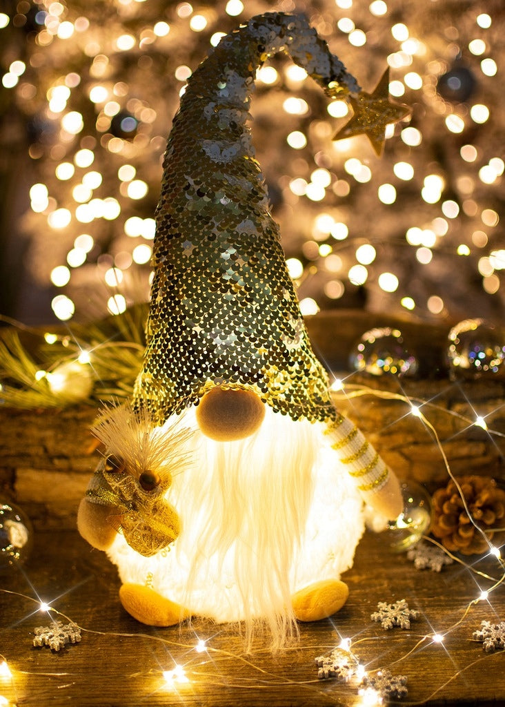 Christmas Gnome 47 cm Santa Claus LARGE white Glowing JUMIhome Brand Jumi