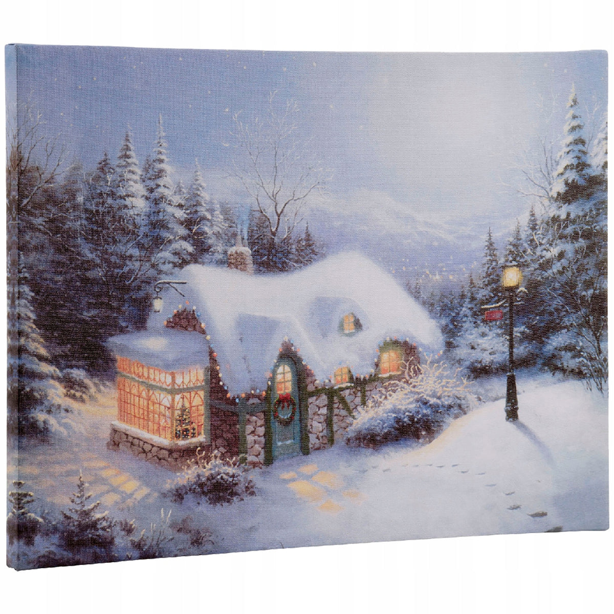 Christmas LED Picture Wall Decoration 38x28 cm Warm White LEDs