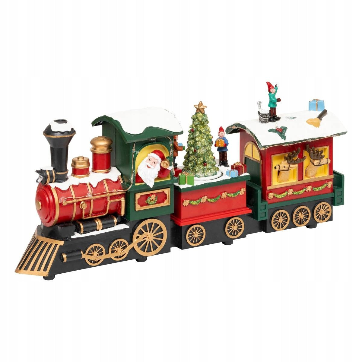 Christmas LED train with Santa Claus - Christmas decoration 3 wagons game