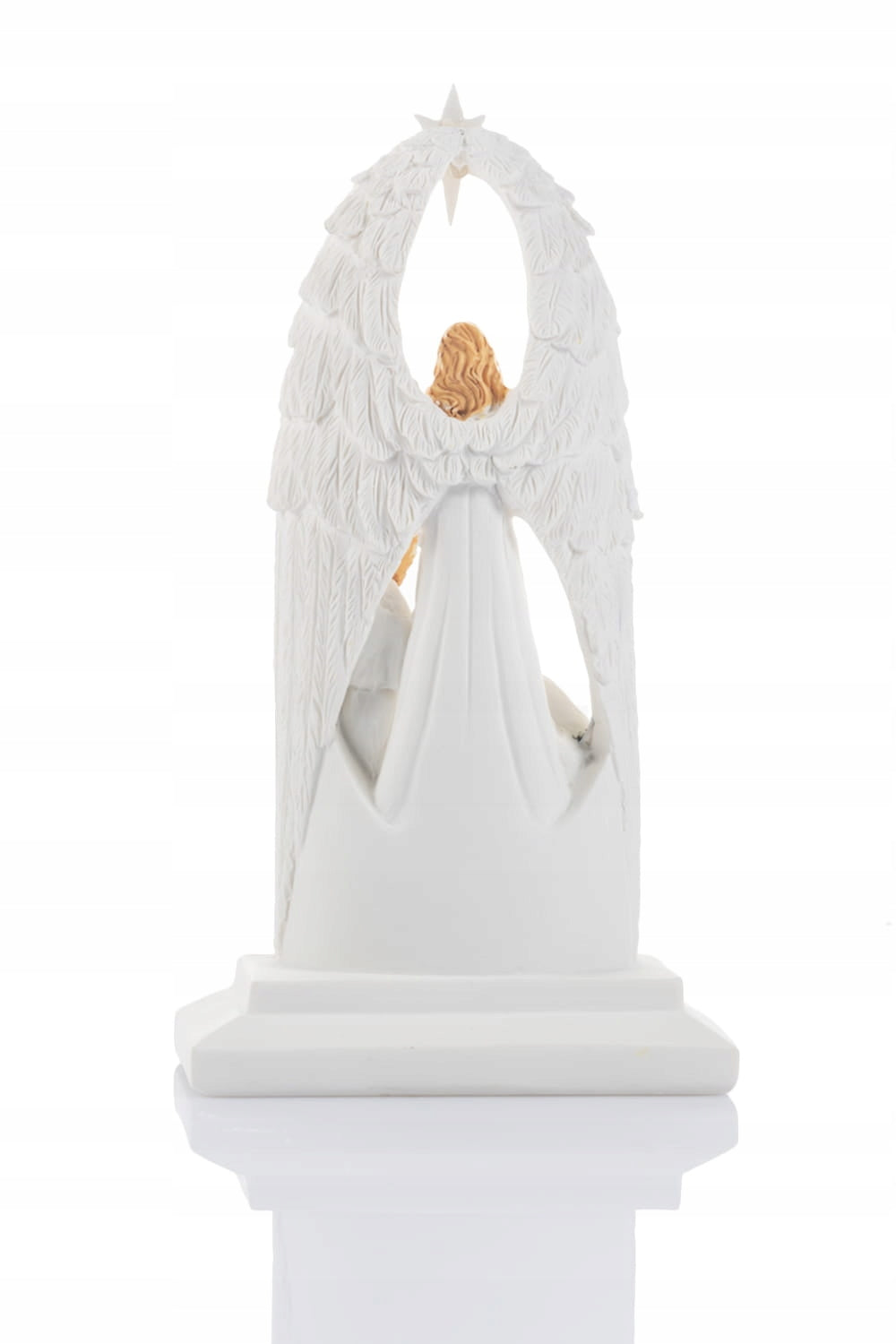 Christmas Nativity Scene 15 cm with Angels LED Resin Christmas Gift Ornament Brand J&S