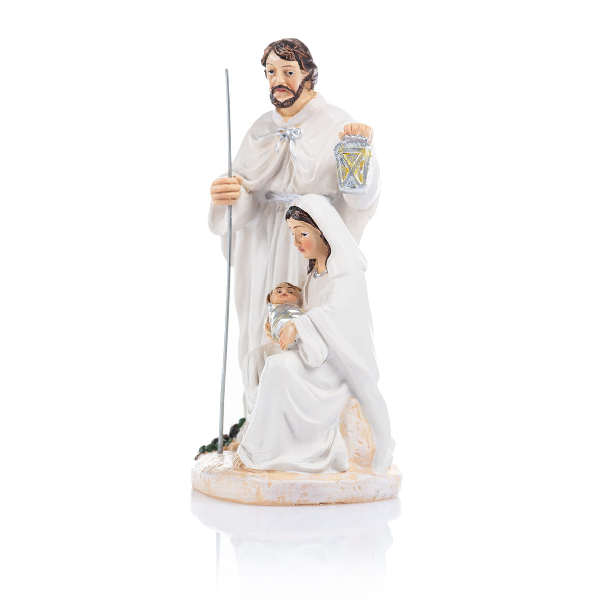 Christmas Nativity Scene Holy Family Figurine with Christmas Lantern Brand Quo Vadis