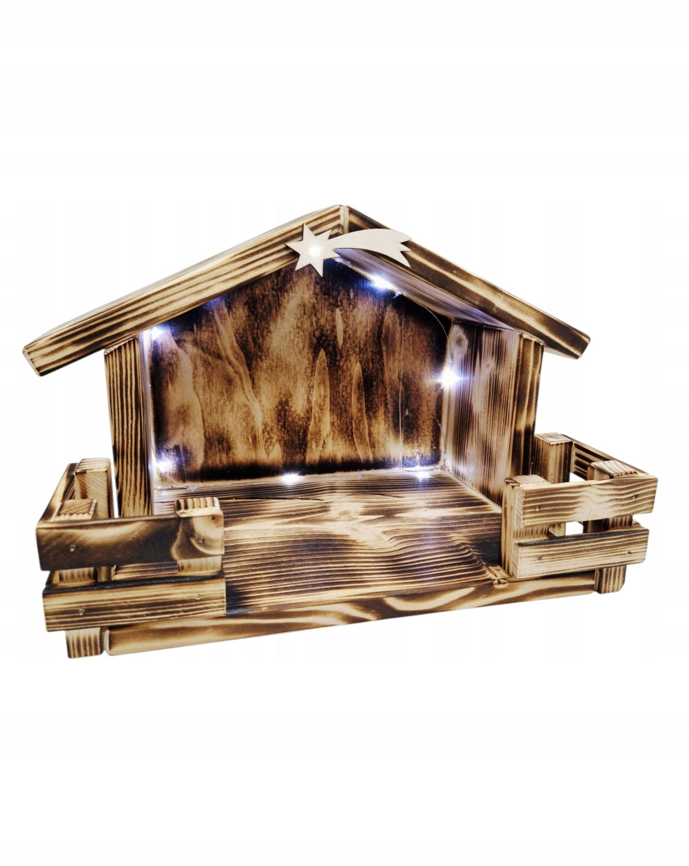 Christmas Nativity Scene Wooden Tanned Base DIY Manufacturer code 881