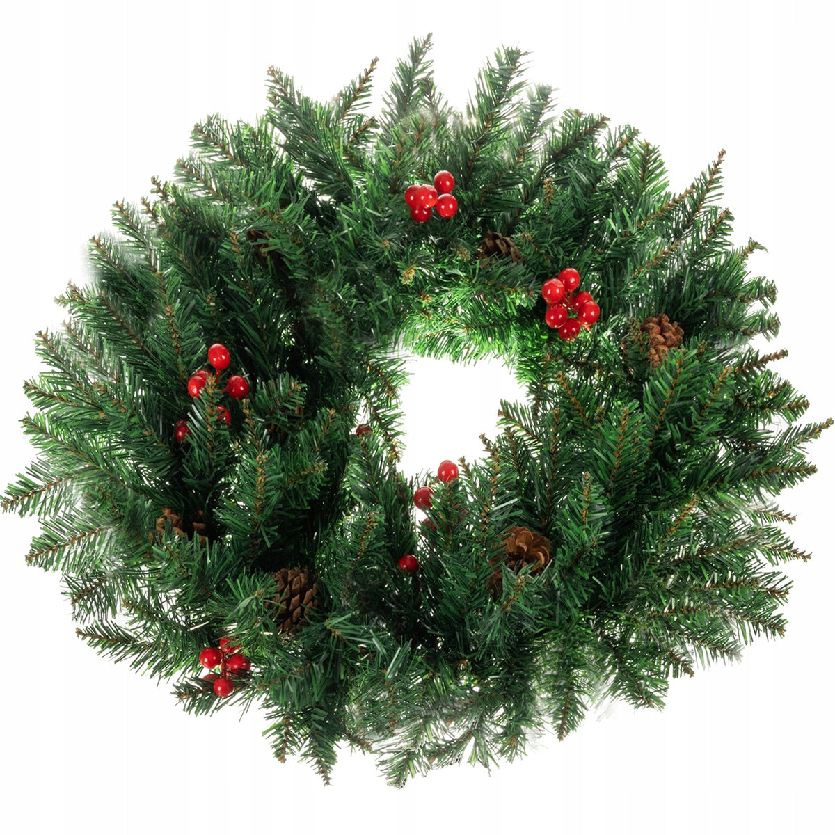 Christmas Reed Door Wreath Decorative Ornament 60cm Dense XXL