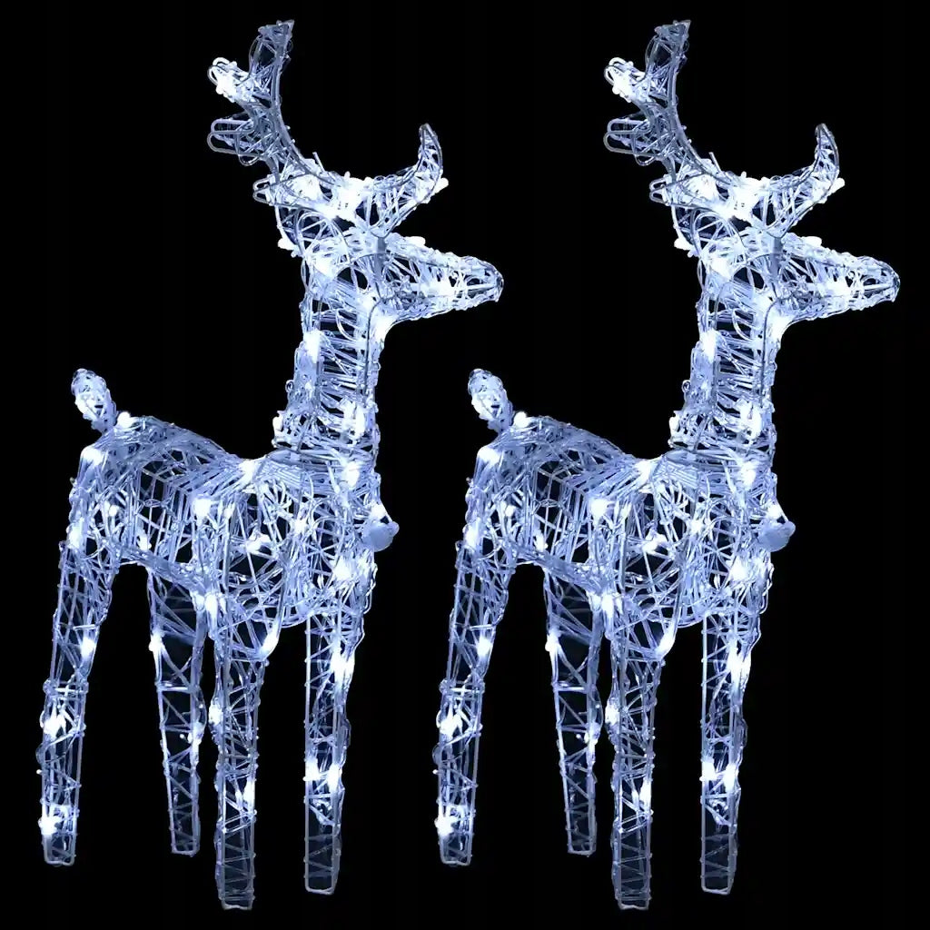 Christmas Reindeer, 2 Pack, 80 Cold White LED, Acrylic Manufacturer code 342679