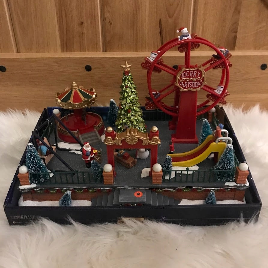 Christmas Scene with MV LED SOUND Lighting Brand Deco
