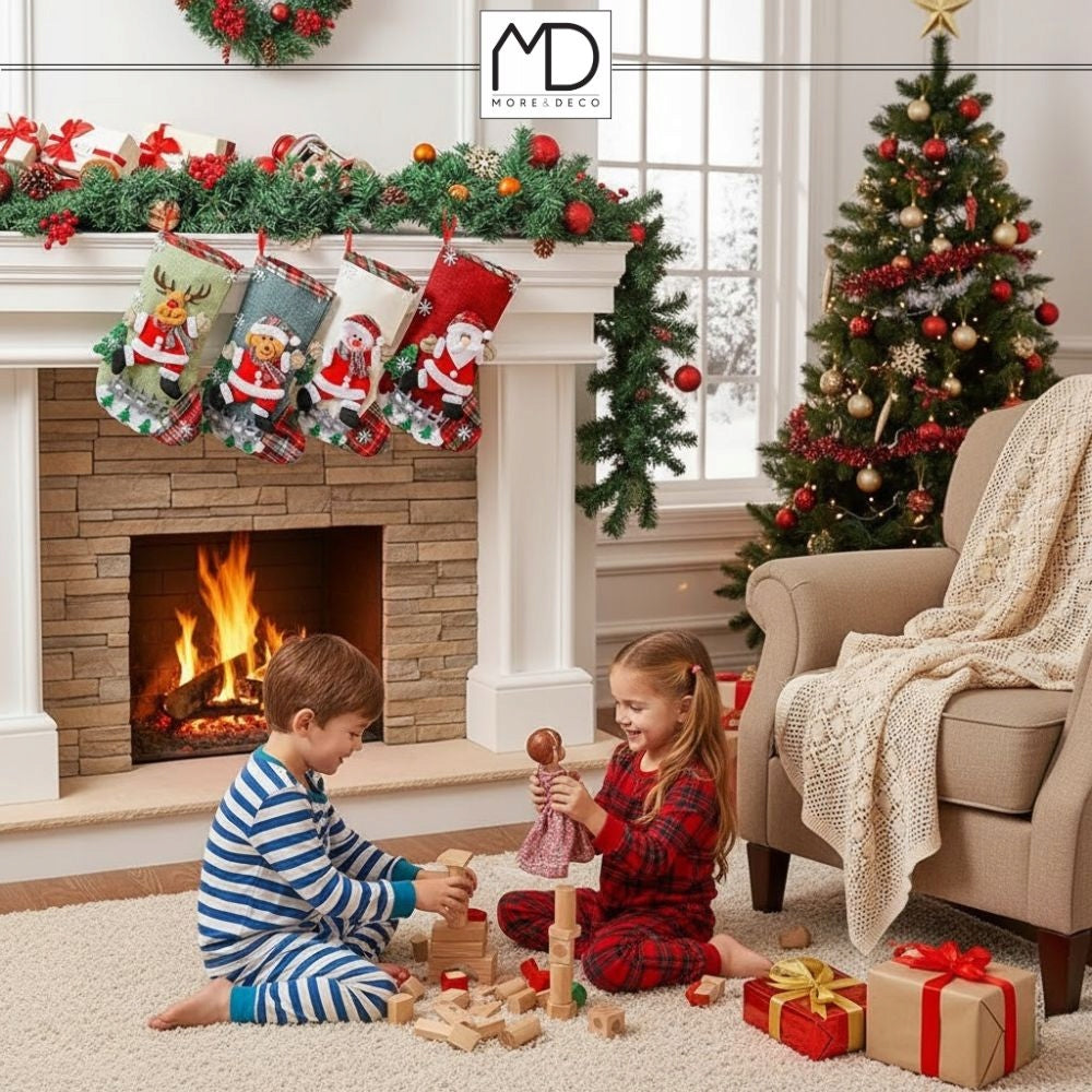 Christmas Socks 4 Pcs for Gifts Set Decorative Fireplace Decoration EAN (GTIN) 5905258936185