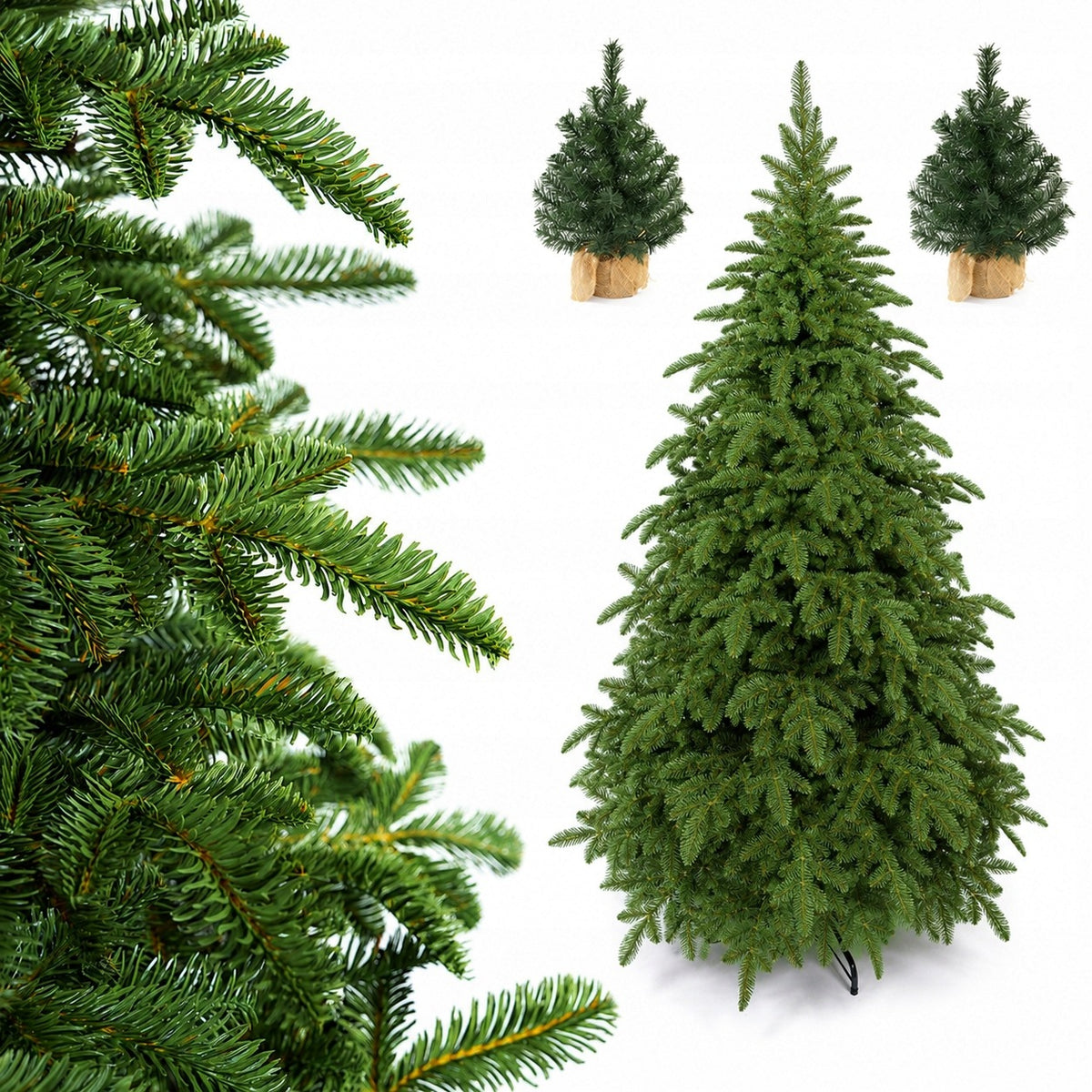 Christmas Tree Artificial 100% PE Fir Normand 180cm + FREEBIE 2x Christmas Tree