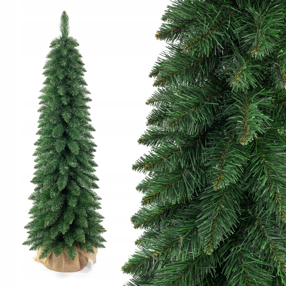 Christmas Tree Artificial 180 cm Pine Premium Slim Thick As Live + Carton FREEBIE