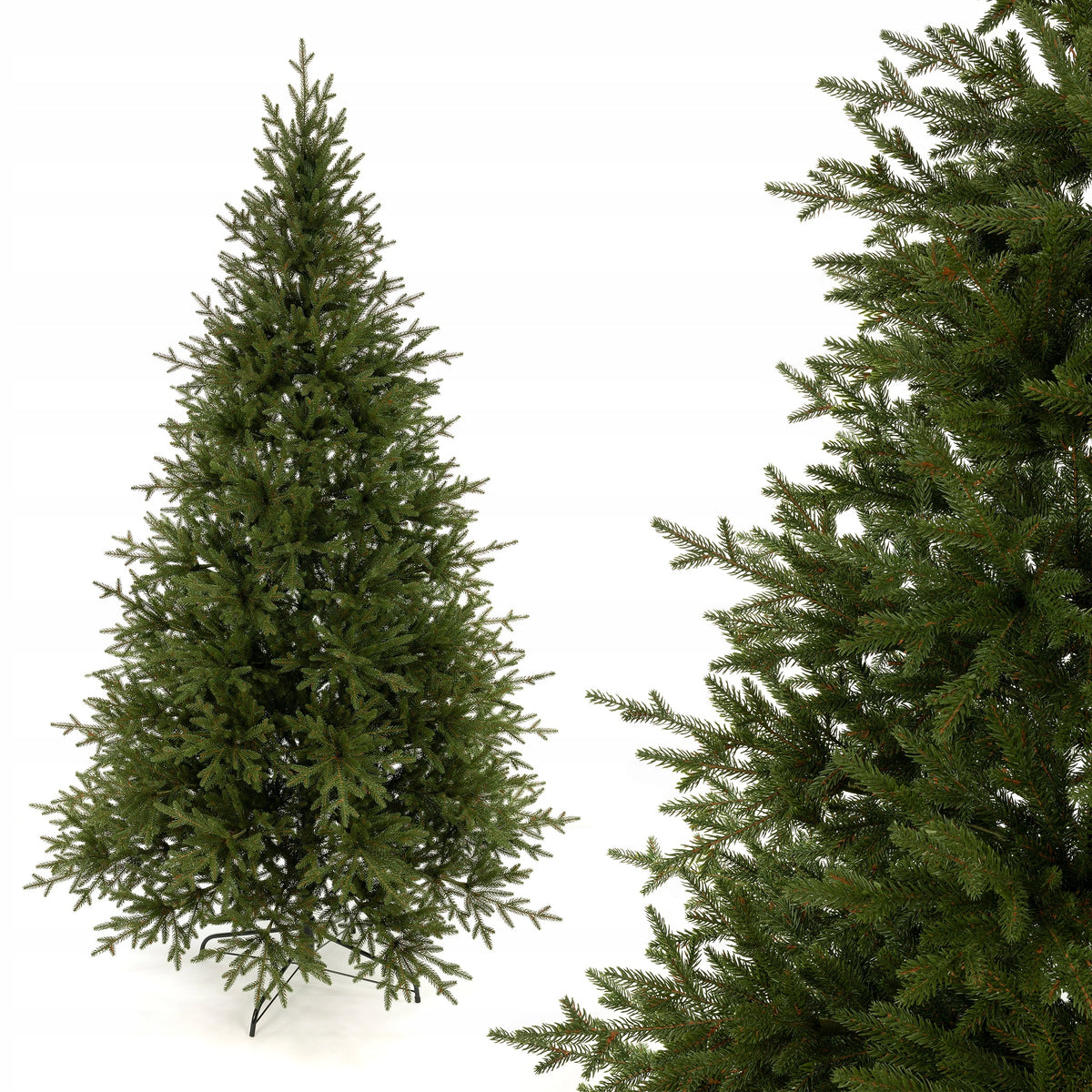 Christmas Tree Artificial Spruce Nature 3D – FULL PE PREMIUM 130 cm as Vivid 100% PE
