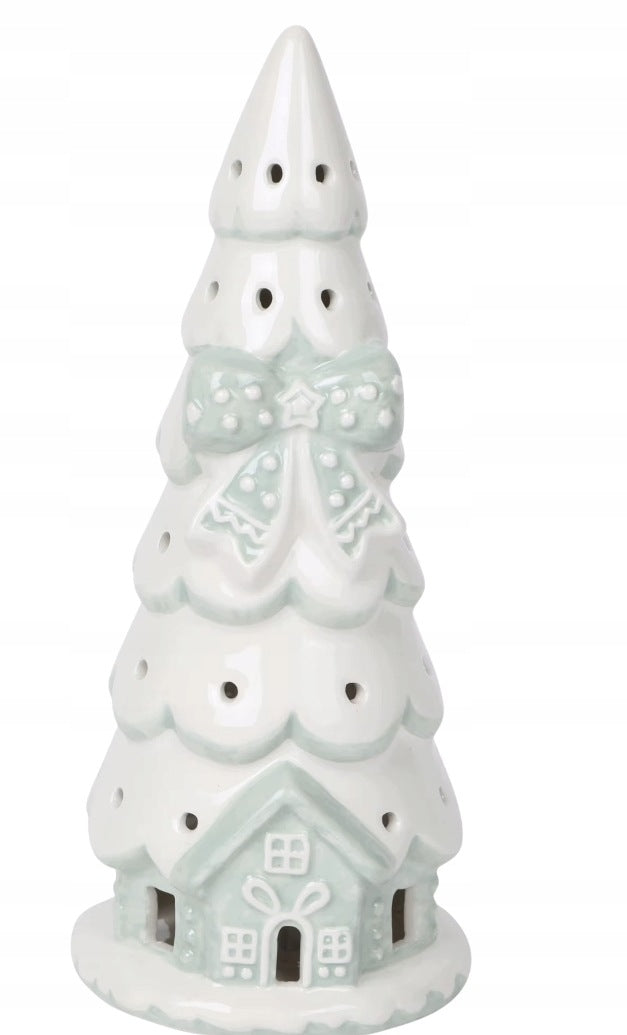 Christmas Tree Ceramic LED 24 cm Lantern Christmas Cottage Manufacturer code Choinka ceramiczna LED 24 cm