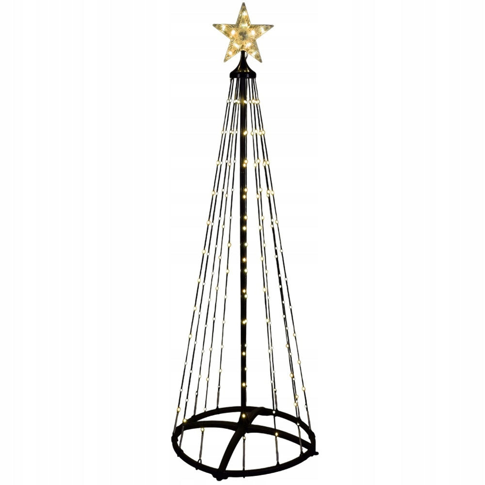 Christmas Tree Glowing Outdoor Garden Decoration with Top Lights 300 cm Packaging status original