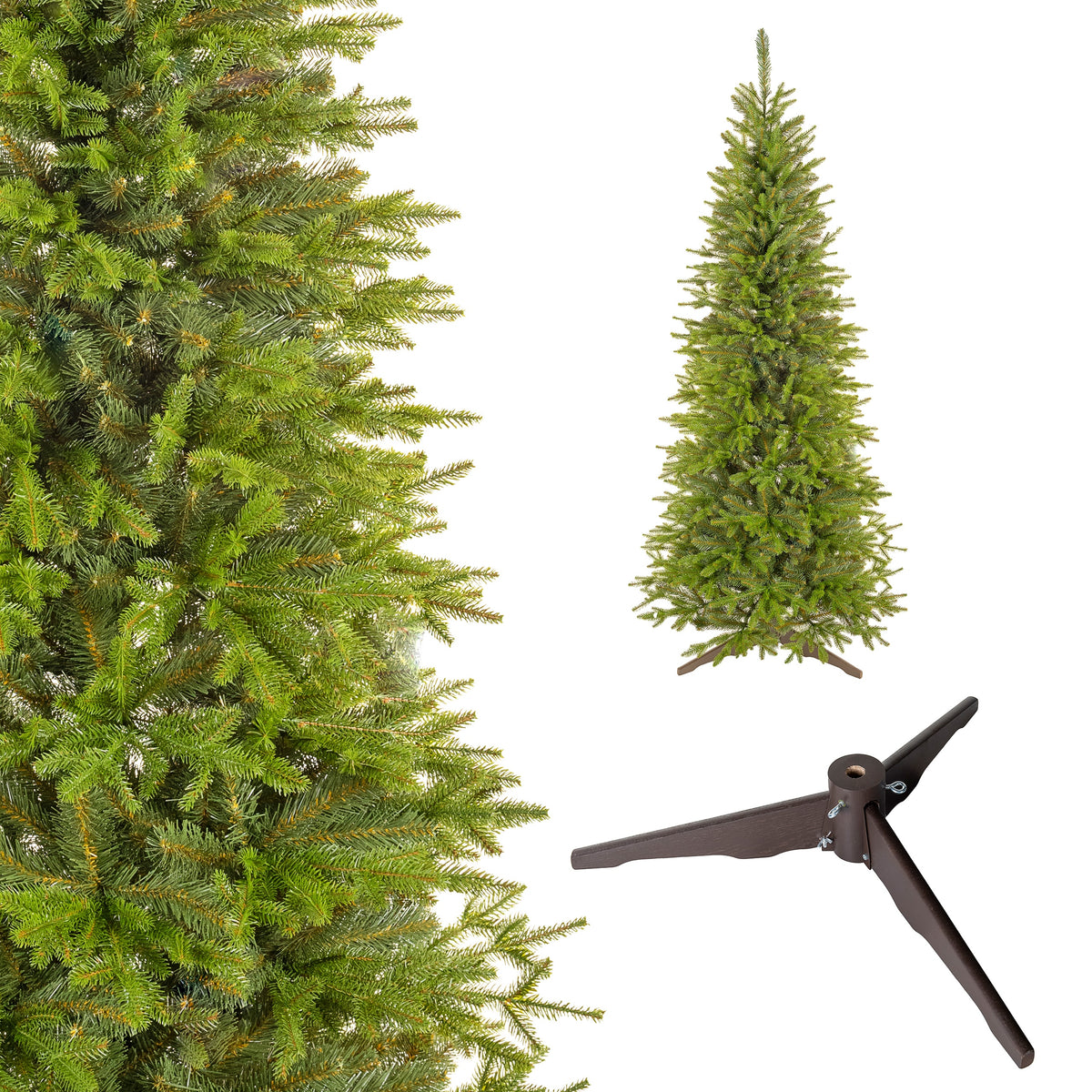 Christmas Tree Pe Like Real Franklin Slim Narrow 220cm Very Dense Brand Lupico