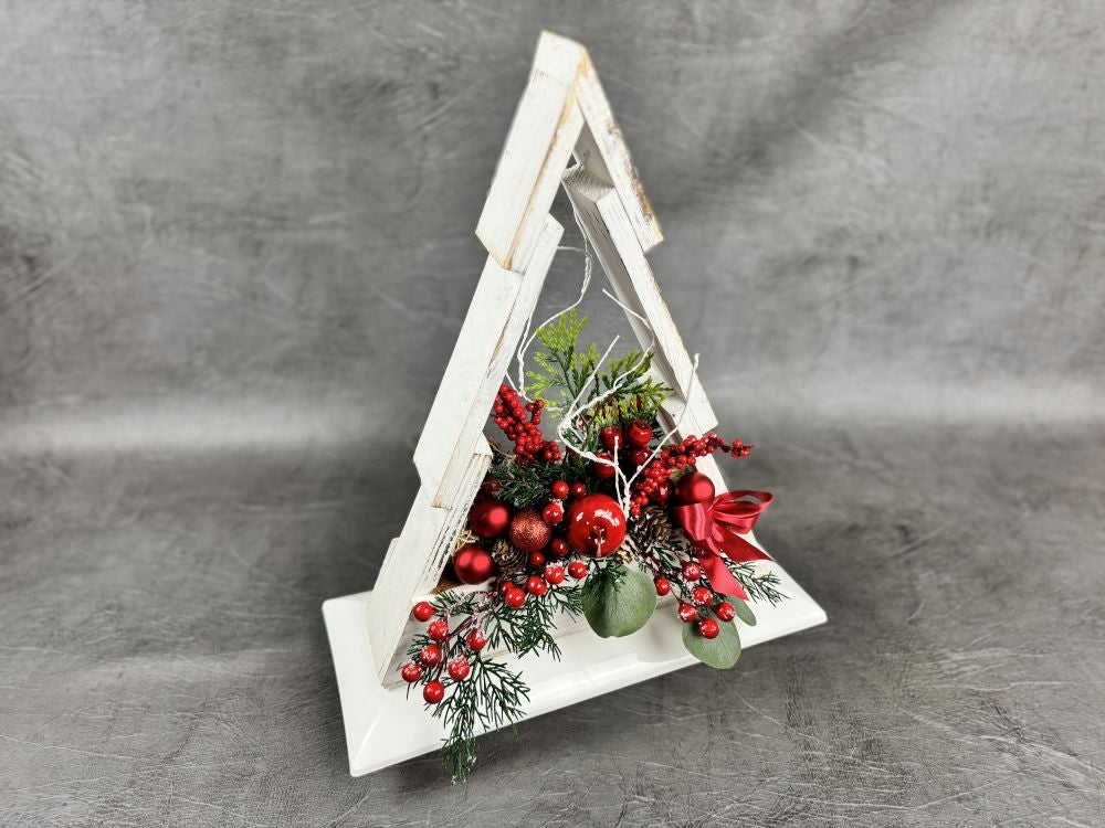 Christmas Tree Reed For Cemetery in Red Manufacturer code memento semper