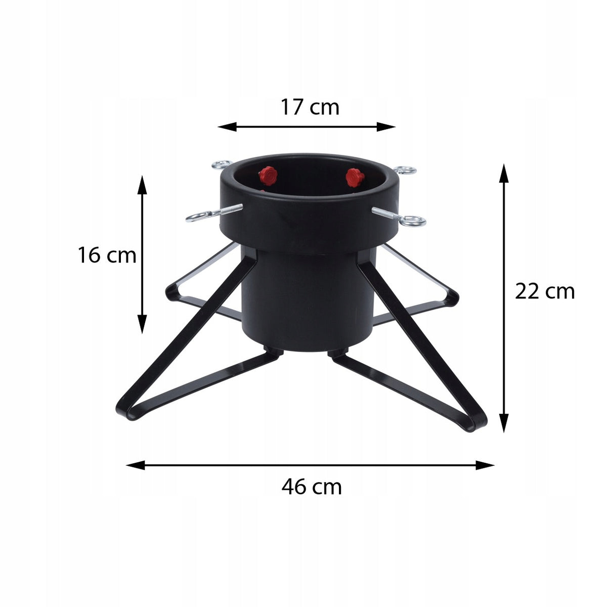 Christmas Tree Stand Adjustable Black with Water Container 1,8 L CHRISTMAS TREE Manufacturer code 8719987105388
