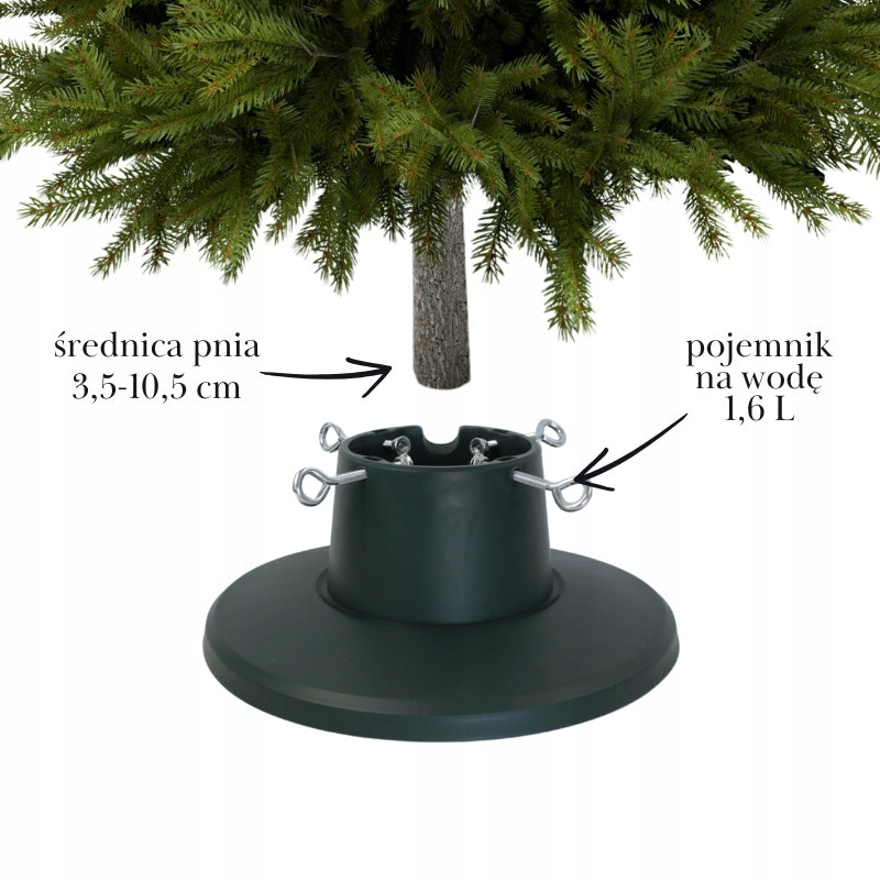Christmas Tree Stand GREEN Modern Water Container 2,1m STABLE Plastic EAN (GTIN) 5902622836188