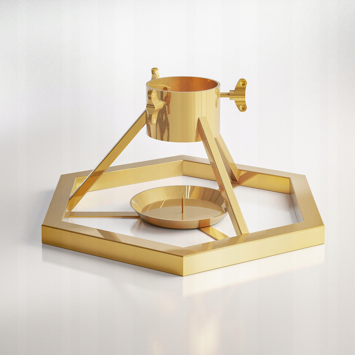 Christmas Tree Stand Large Metal GOLD STABLE up to 3m EAN (GTIN) 5906708842834