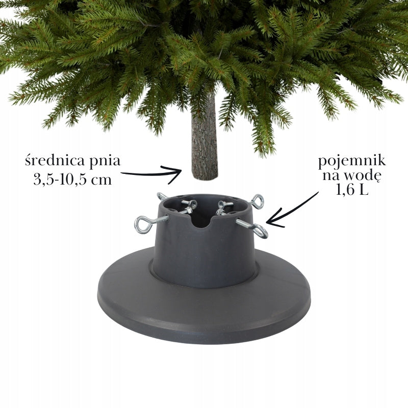 Christmas Tree Stand SILVER Modern Water Container 2,1m STABLE Plastic EAN (GTIN) 5902622836164