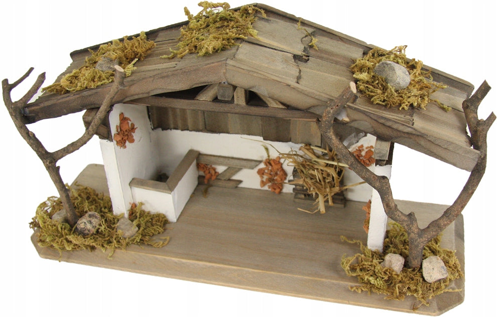Christmas crib 30x10x15cm for figures 5-9cm