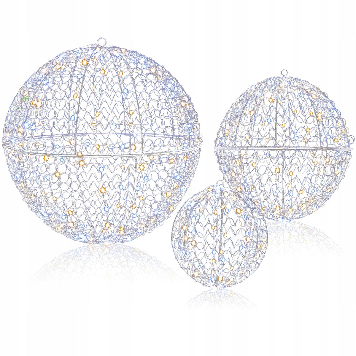 Christmas decoration set of 3 balls LED CM25114DE
