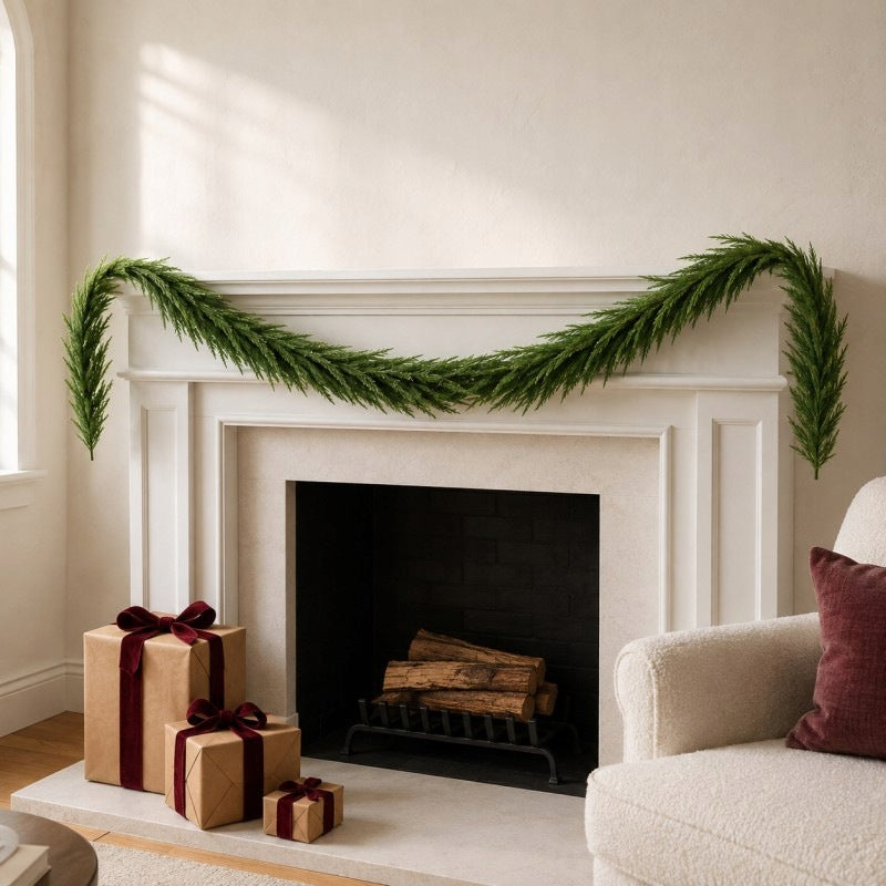 Christmas garland 180 cm, long green artificial Christmas tree like a living WSN32 Manufacturer code 5903843901631