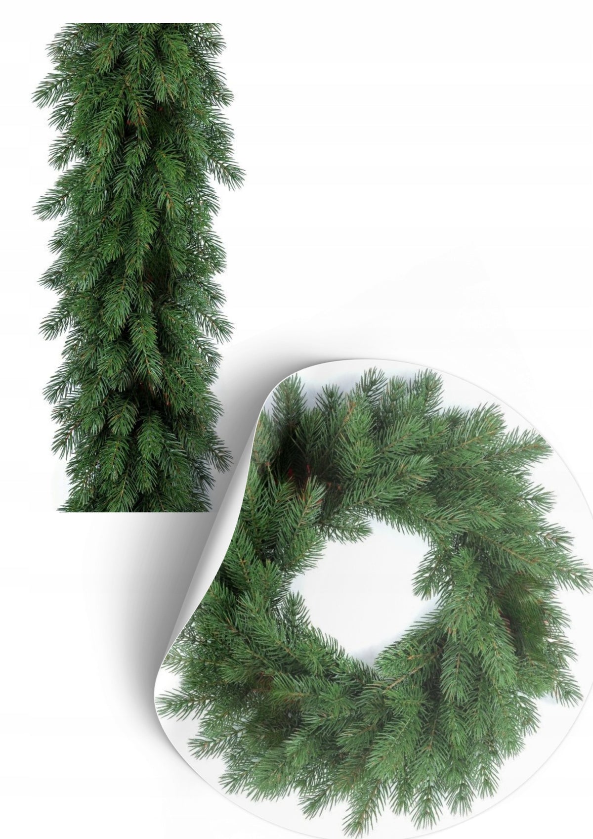 Christmas garland Pine for doors balustrade fireplace garland 100%PE 200cm Manufacturer code girl/SOSNA/2M