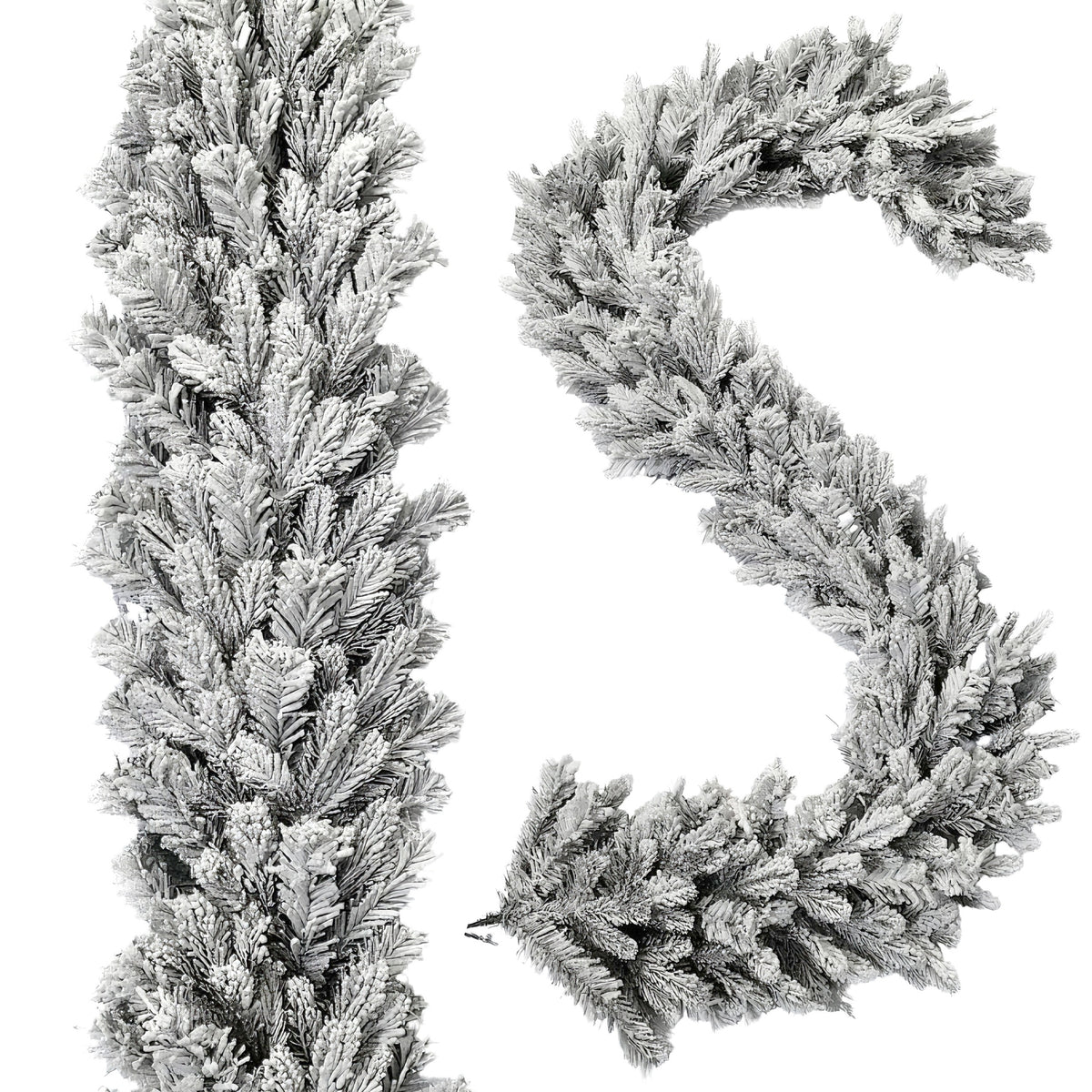 Christmas garland covered with snow green snow-covered 100 cm 100 % PE+PCV